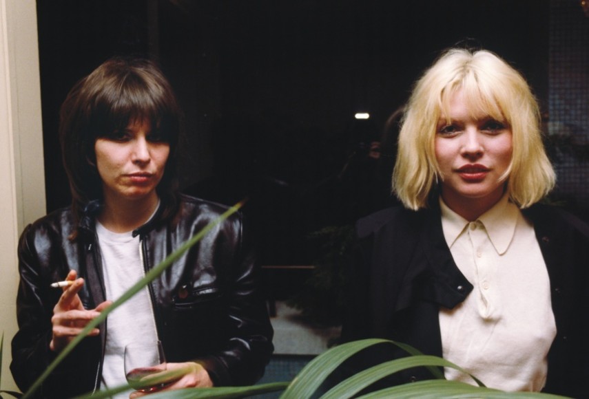Chrissie Hynde e Debbie Harry em 1980, por Chris Stein