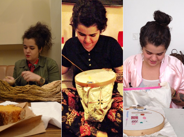 Flávia Lhacer e seus bordados: ‘É um processo diário’