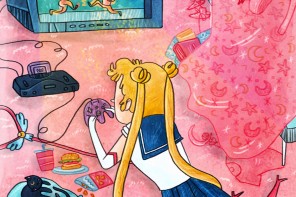 Arte de Irena Freitas para o Moon Power Zine