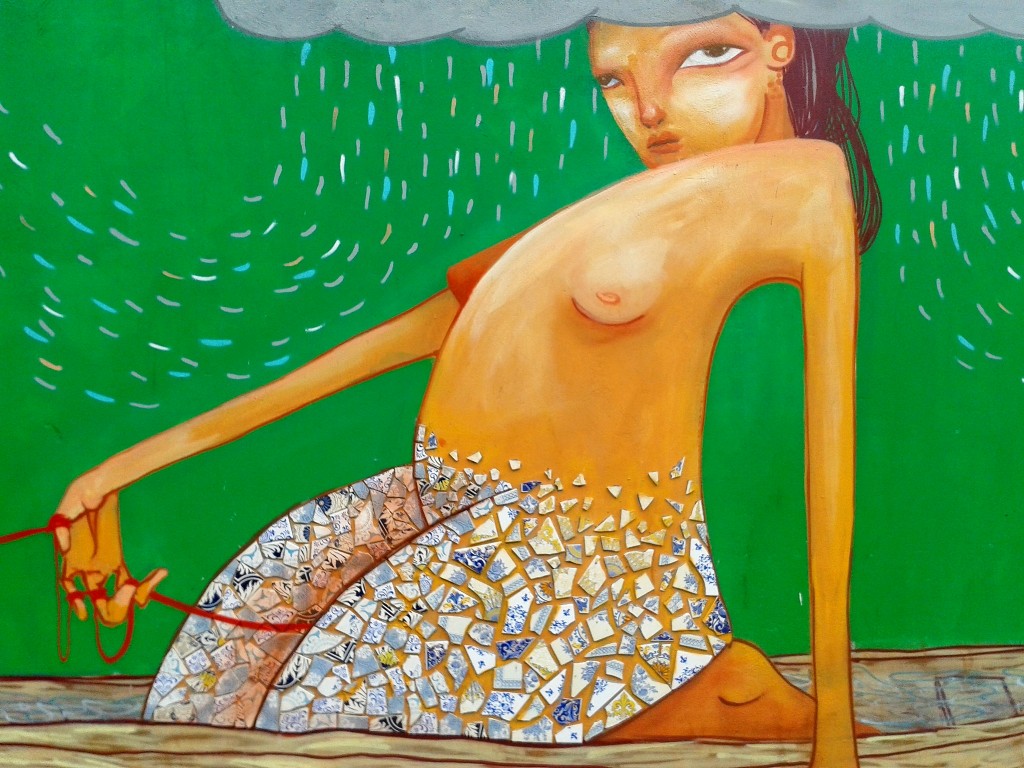 'O começo de mim tinha gosto de sangue doce. em breve meu fim vestirá pedaços de nostalgia'. São Paulo, SP, 2013