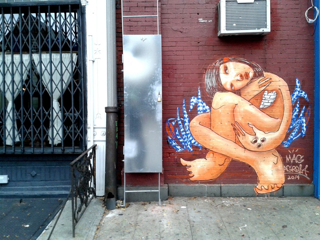 "Se tarsila hoje em dia fosse. Corasebo de concreto-loei-seria". Greenpoint, Nova York, 2014.