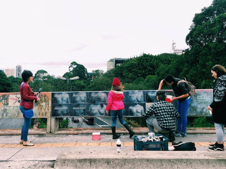 os primeiros mamilos colados na cidade, na Oscar Freire