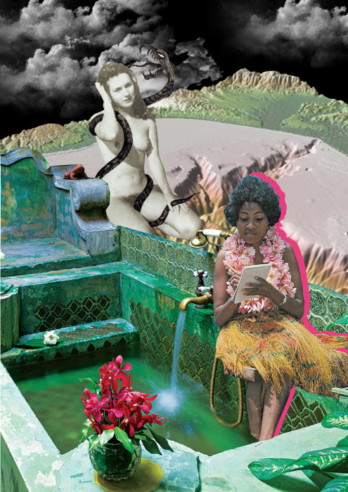 Arte de Camila Novello para a Piscina